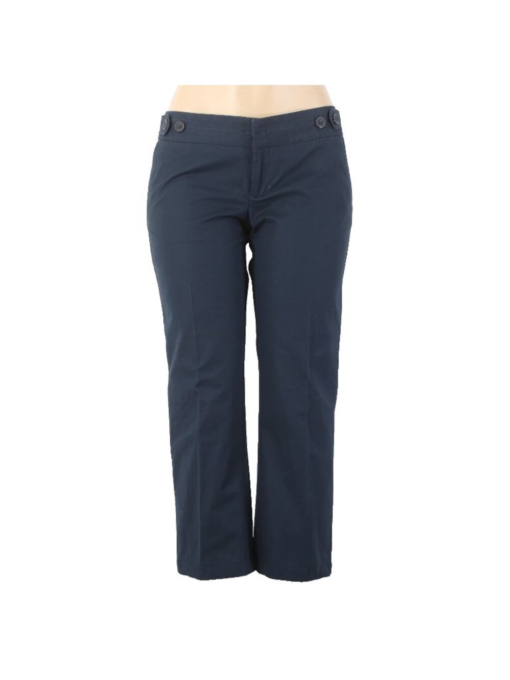 Banana Republic Capri Pant $40 Martin Fit Sz 6 x 24 Navy Blue 100% Cotton